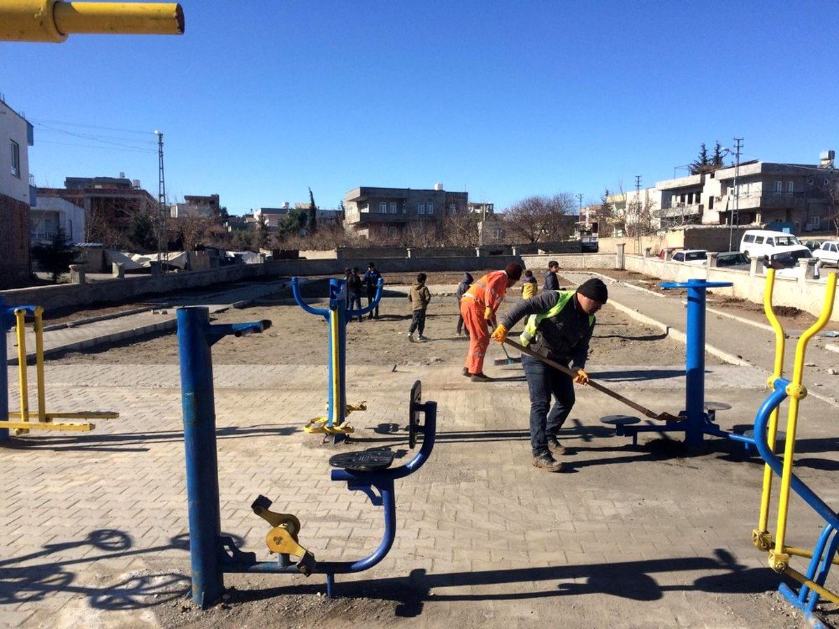 Kahta\'daki parklar bakım ve onarımdan geçiyor