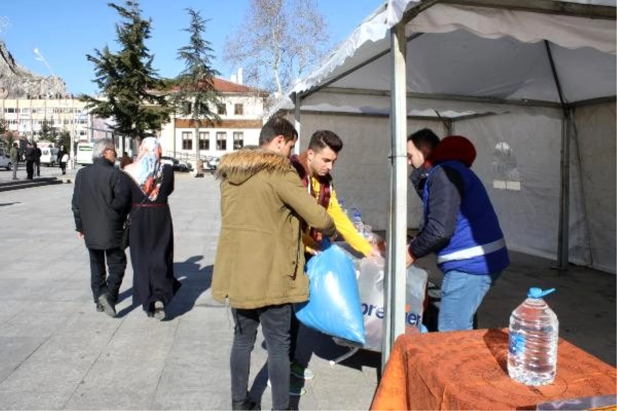 Tokat\'ta, Elazığ depremi için yardım kampanyası