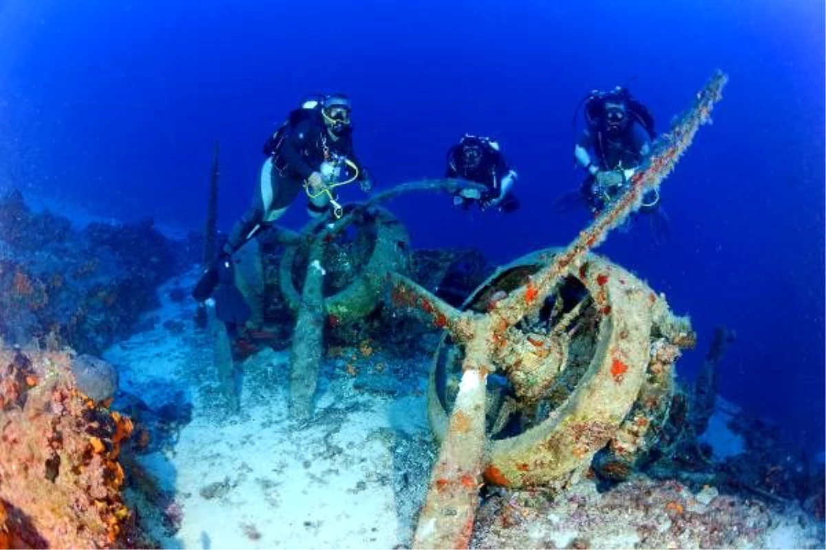 2\'nci Dünya Savaşı\'nın sessiz tanığı, Akdeniz\'de 75 metre derinlikte