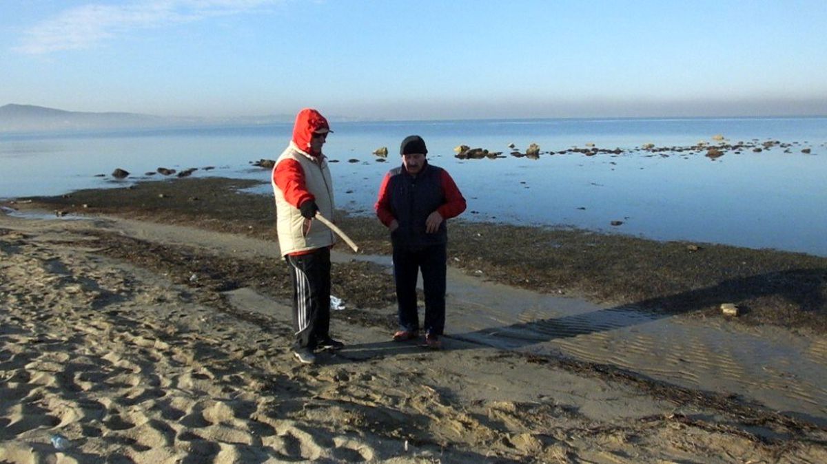 Burhaniye\'de deniz çekildi, 2 bin 500 yıllık liman ortaya çıktı