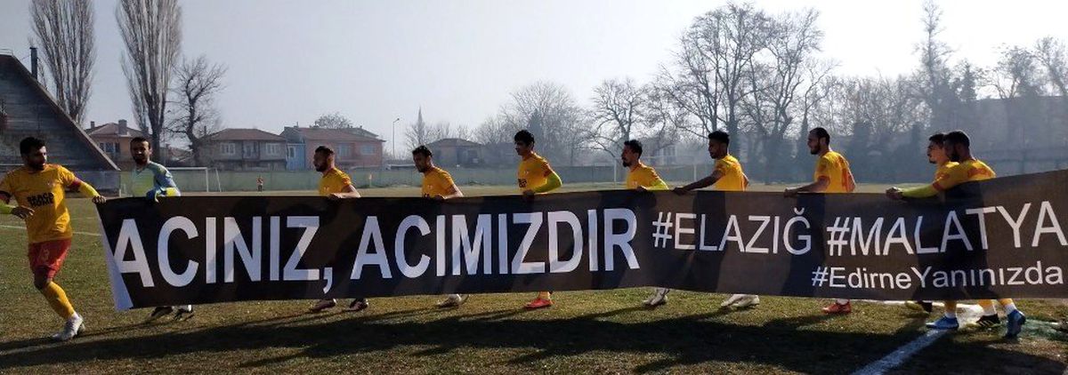Edirnespor\'dan Elazığ\'a anlamlı bağış