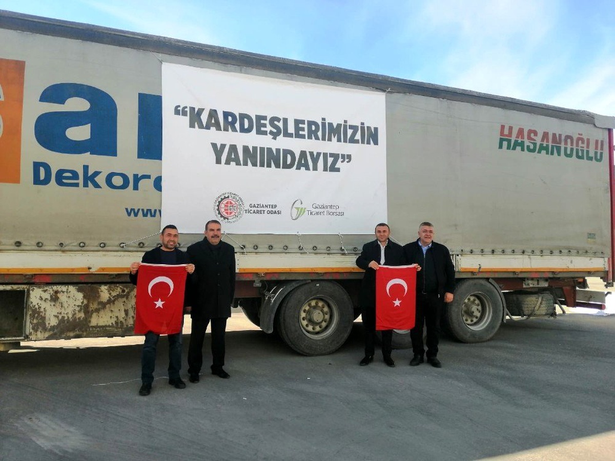 GTB\'nin gıda yardımları deprem bölgesine gönderildi