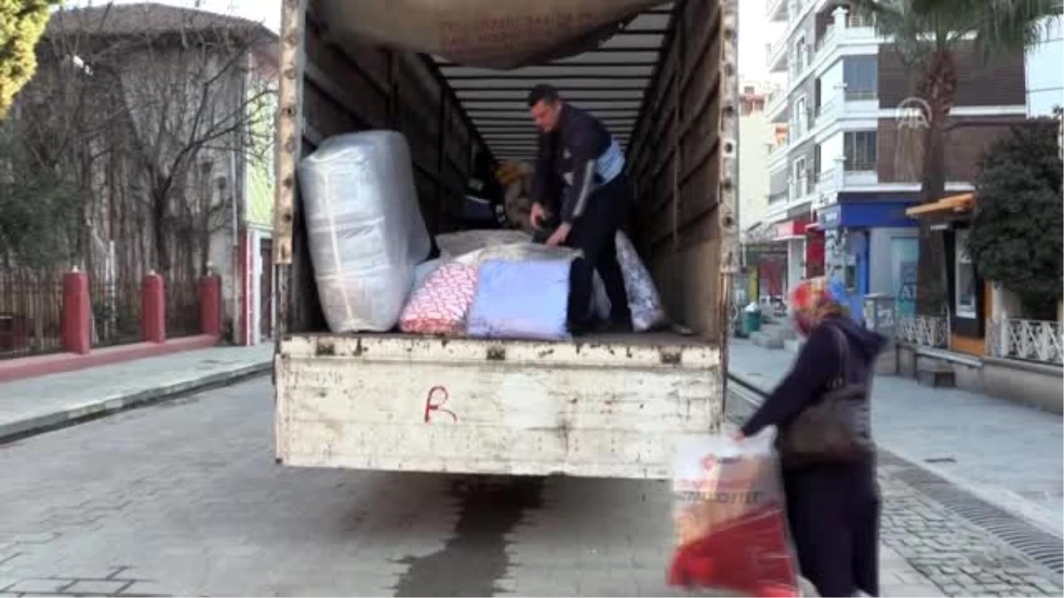 Hatay, Adana ve Mersin\'den deprem bölgesine yardım malzemesi desteği
