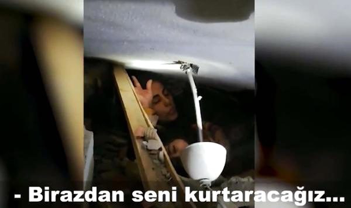 Kızı Yüşra ile enkaz altında kalan annenin asker ile konuşması ortaya çıktı