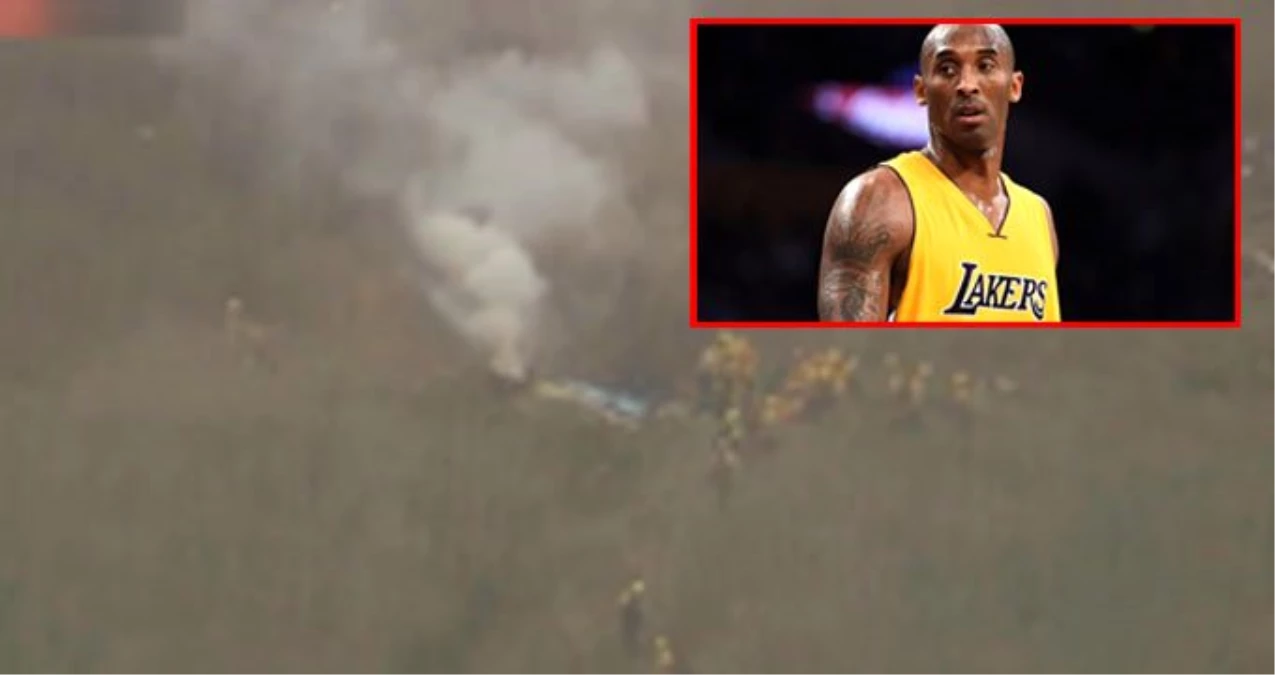 Son dakika: Kobe Bryant\'ın hayatını kaybettiği helikopter kazasından ilk görüntüler!