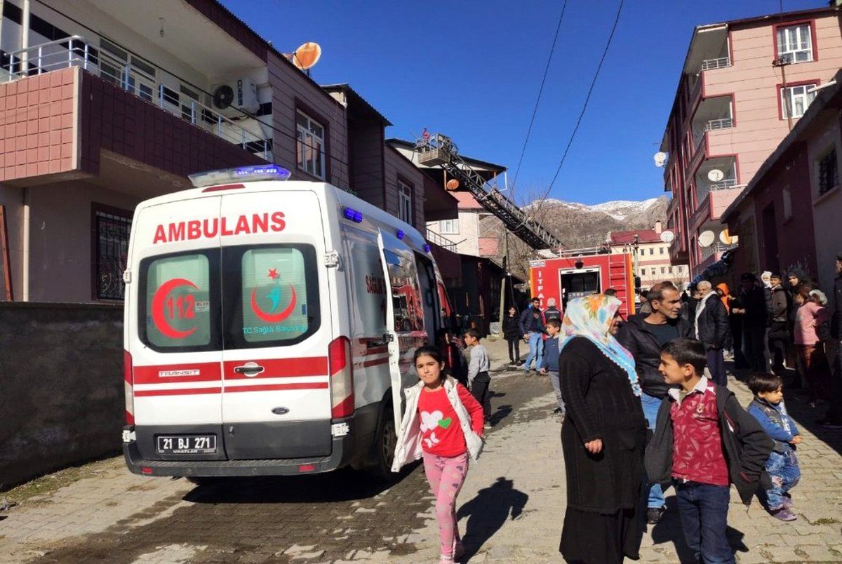 Lice\'de korkutan yangın: 2 yaralı