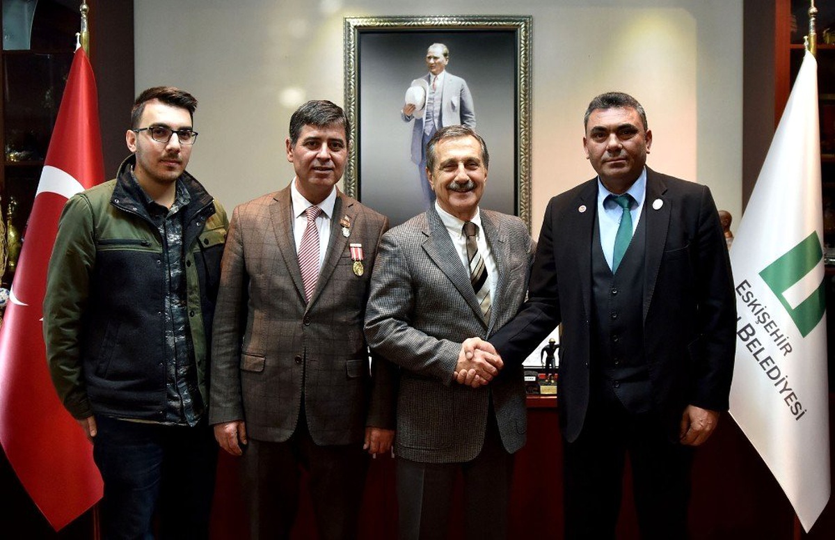Şehit yakınları ve gazilerden Ataç\'a ziyaret