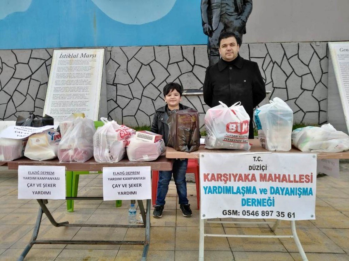 Depremezedeler için "çay ve şeker" kampanyası