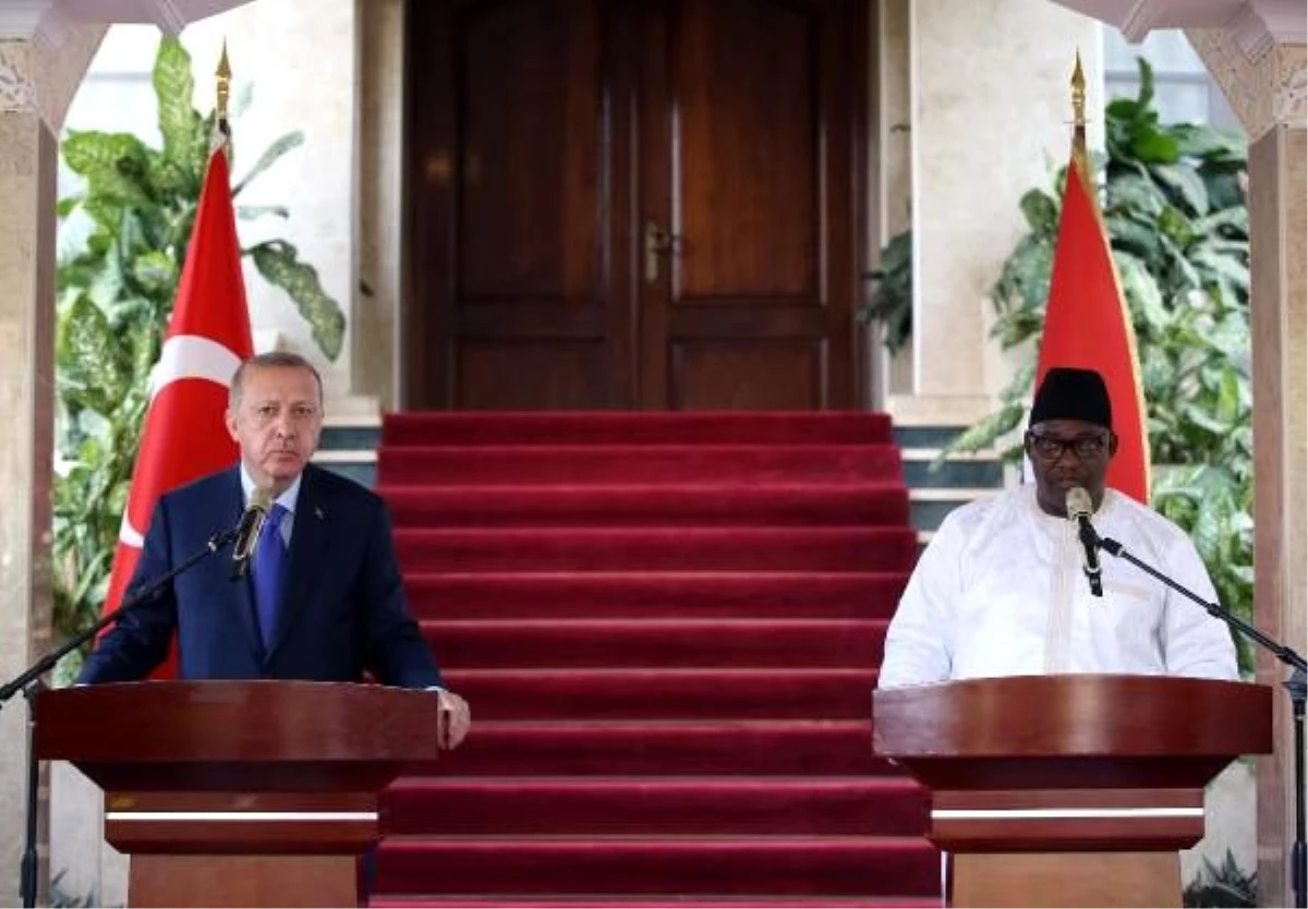 Erdoğan, Gambiya Cumhurbaşkanı Adama Barrow ile ortak basın toplantısı düzenledi