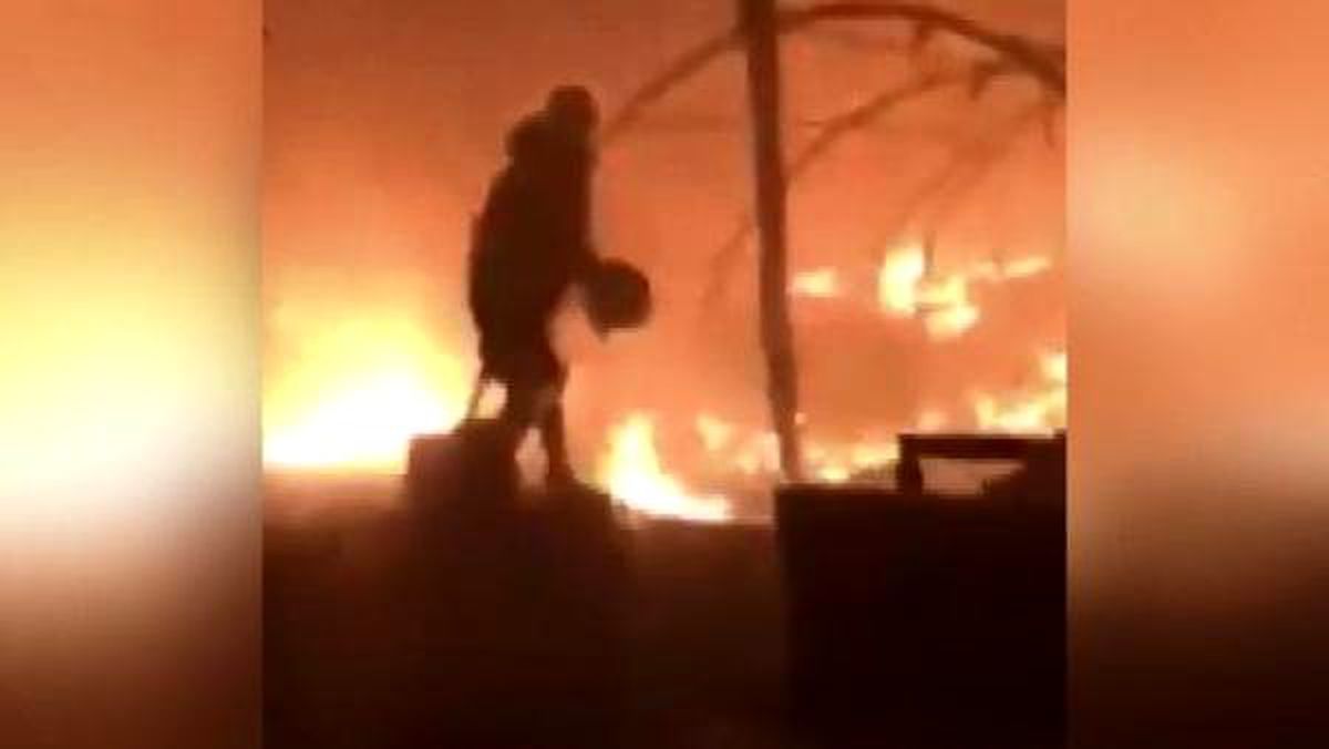 Irak\'ta eylemcilere ait çadırlar kundaklandı: 2 ölü, 18 yaralı