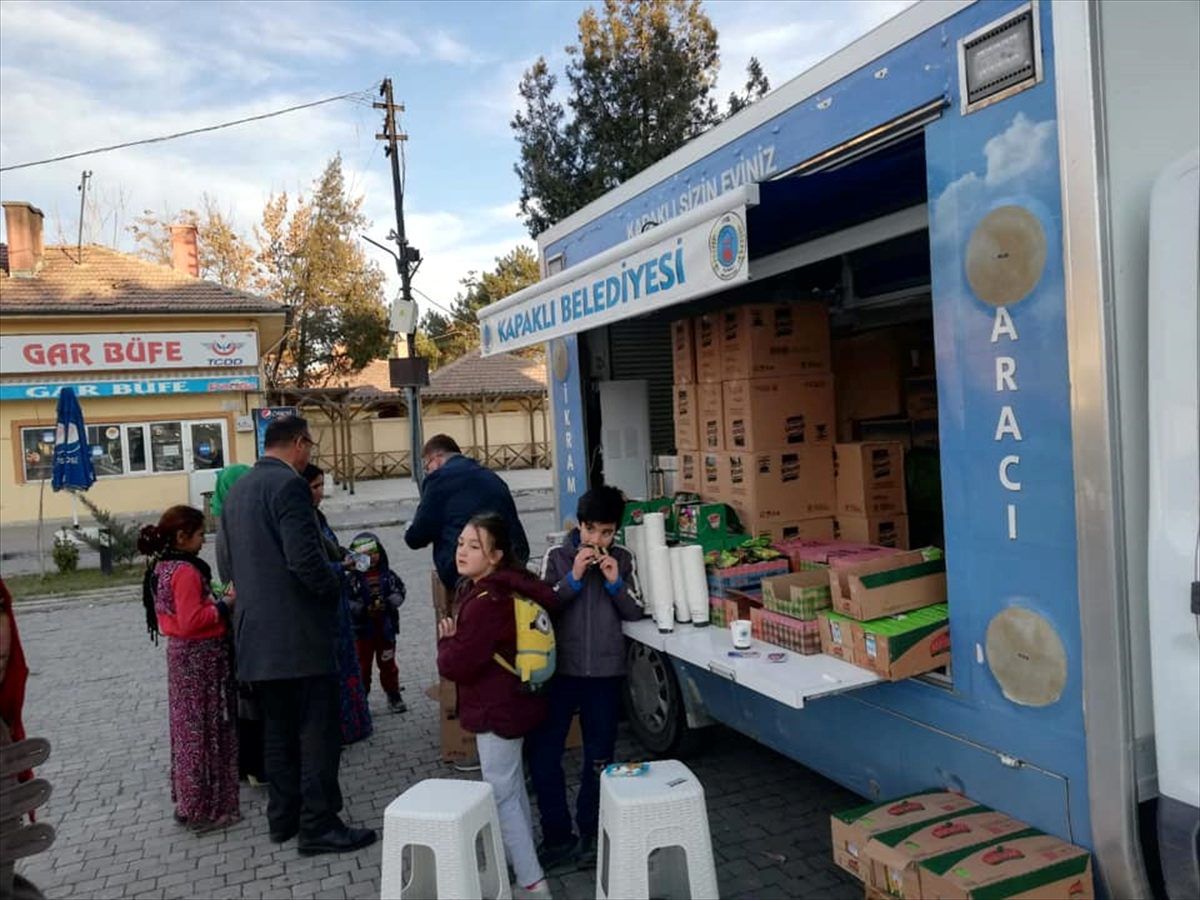 Kapaklı Belediyesi, depremin yaşandığı Elazığ\'a "mobil ikram aracı" gönderdi