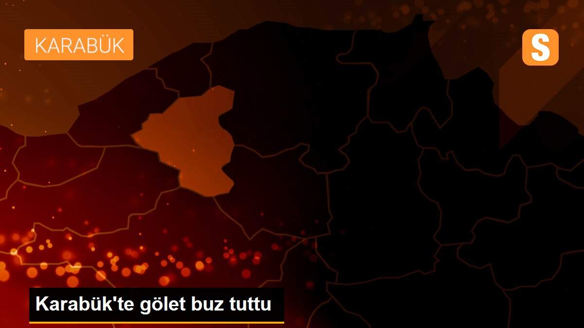 Karabük\'te gölet buz tuttu