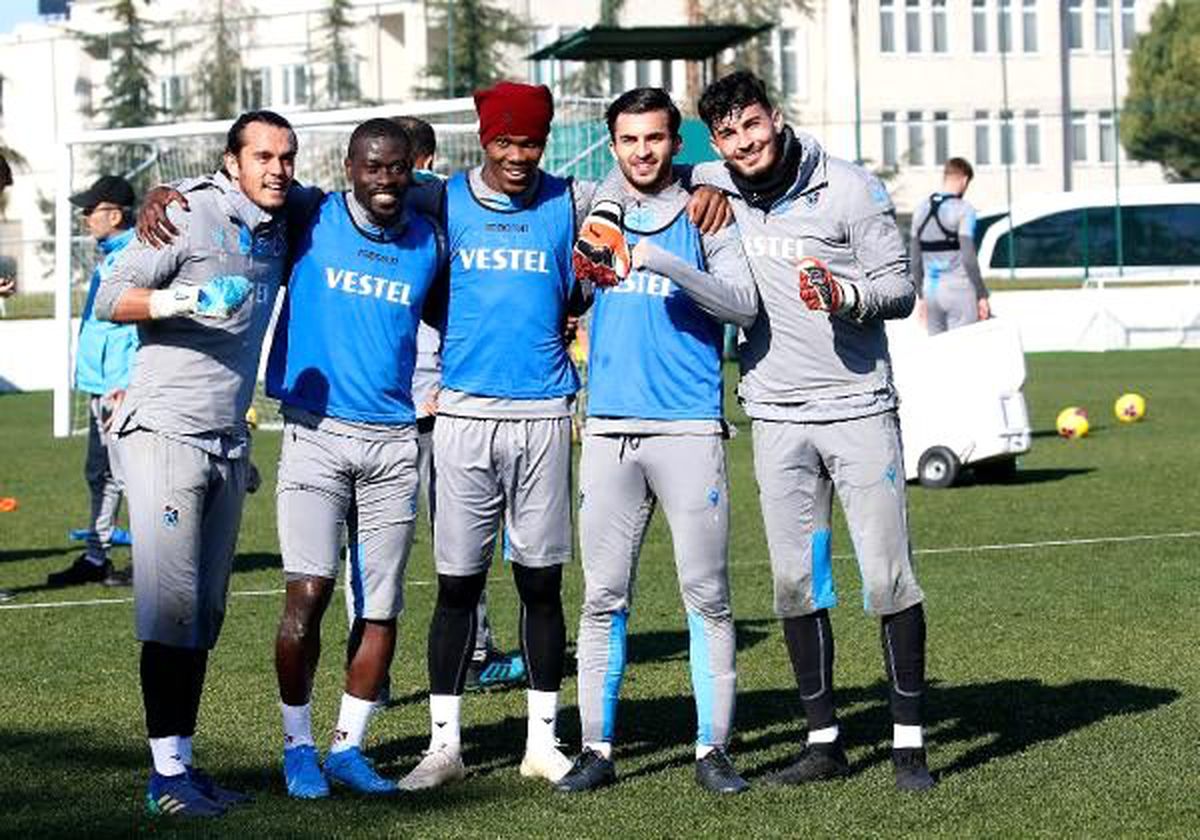 Trabzonspor şut çalıştı