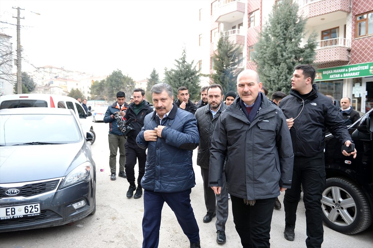 Bakanlar Soylu ve Koca Elazığ\'da taziye ziyaretinde bulundu