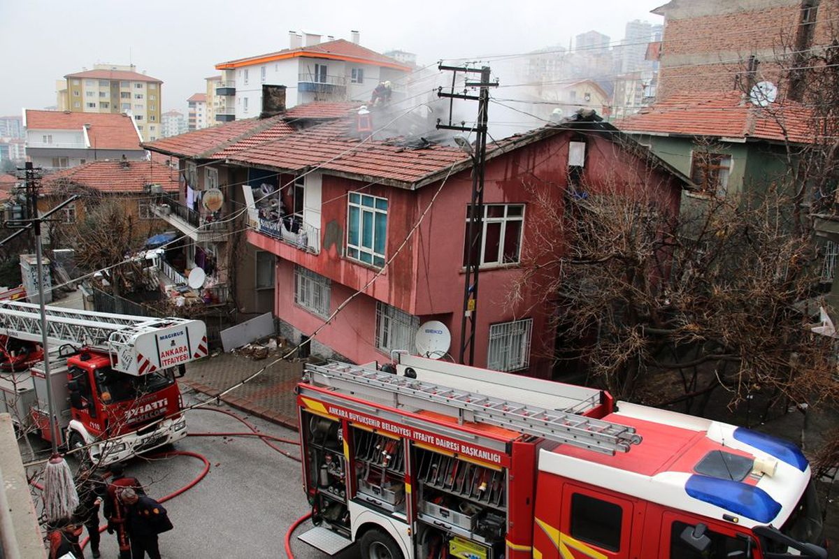 Başkent\'te korkutan yangın