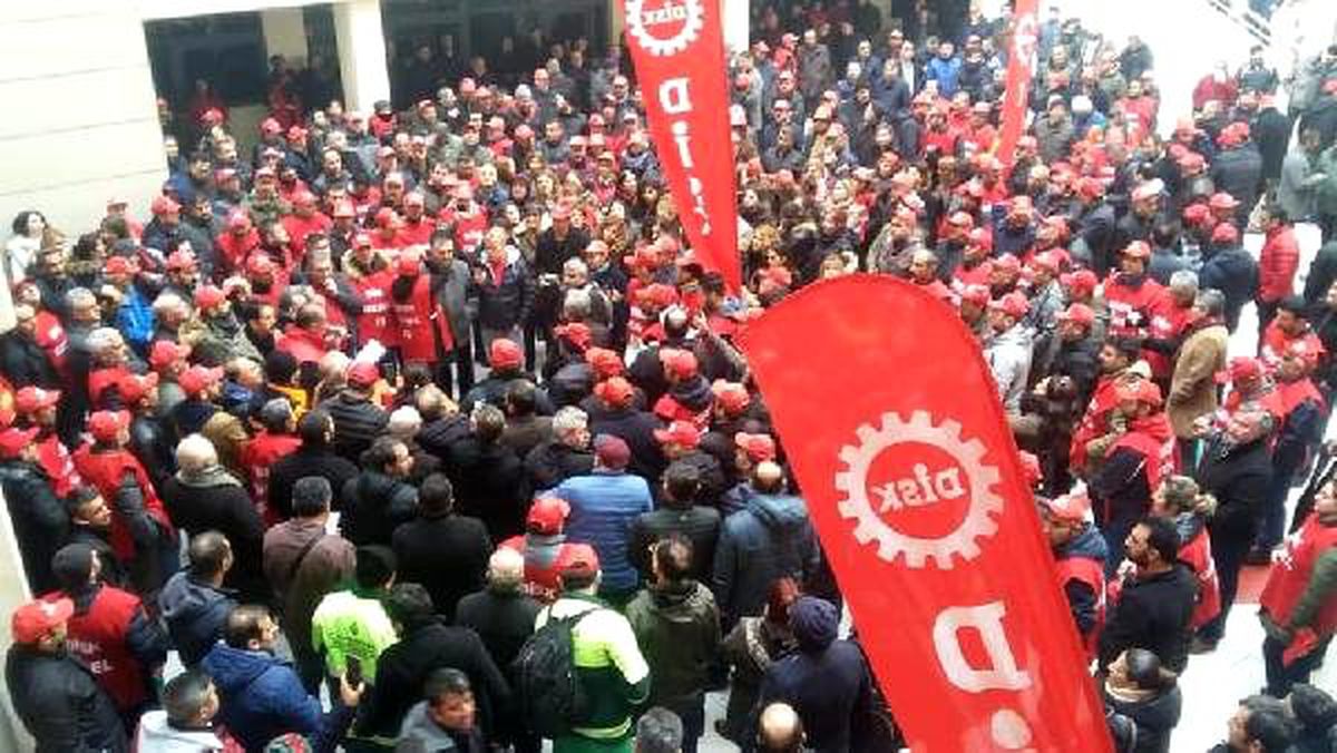 Çankaya Belediyesi\'nde işçilerden eylem