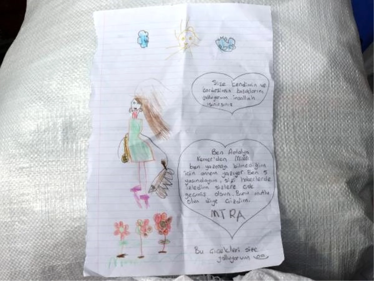 Depremzedelere kazak gönderen 5 yaşındaki Mira\'dan duygusal mektup