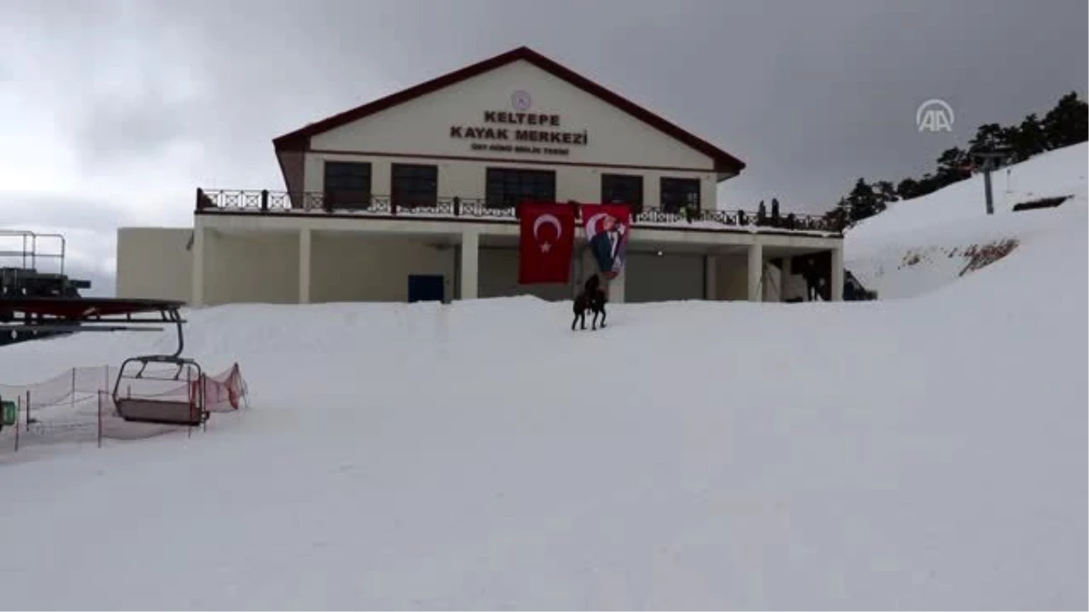 Keltepe Kayak Merkezi\'nde yarıyıl tatili yoğunluğu