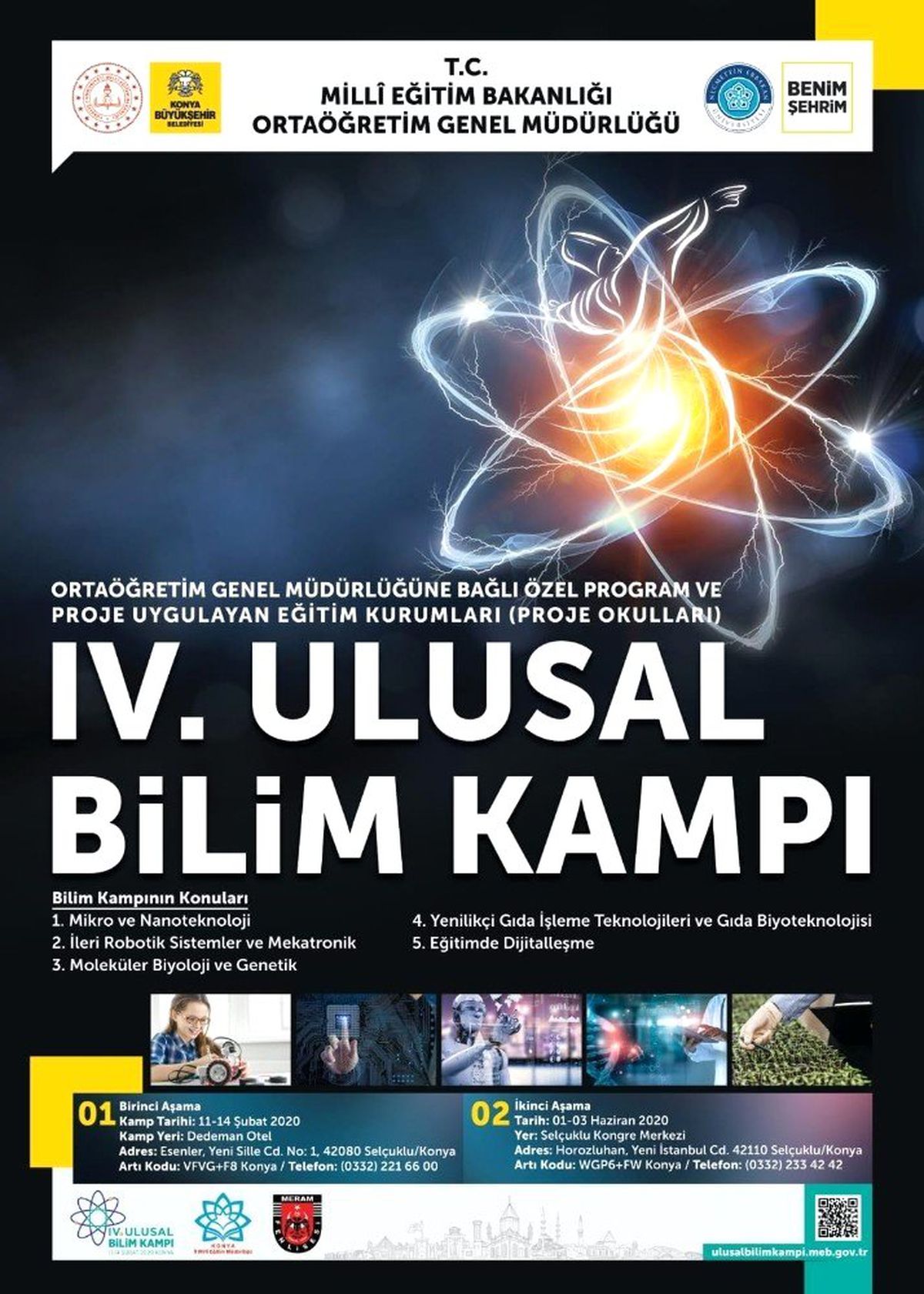 Konya\'da 4. Ulusal Bilim Kampı yapılacak