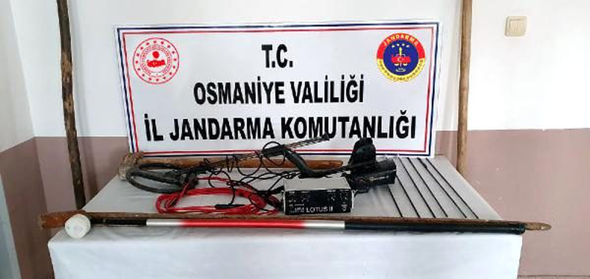 Osmaniye\'de kaçak kazıya 4 gözaltı