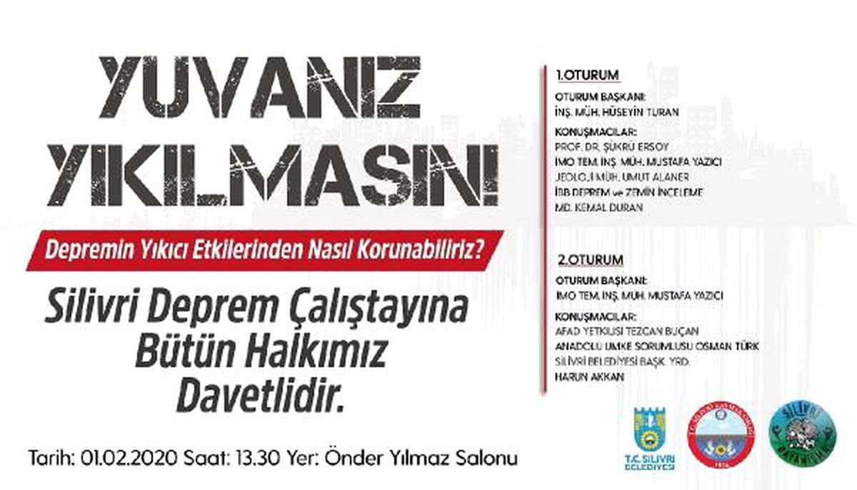Silivri\'de deprem çalıştayı düzenlenecek