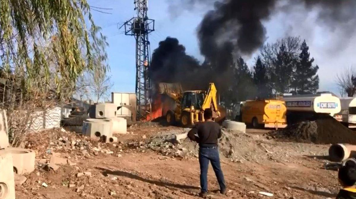 Siverek\'te korkutan trafo yangını