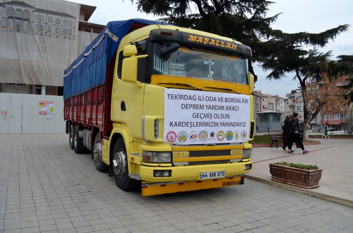Tekirdağ\'dan Elazığ\'a ikinci tır yola çıktı