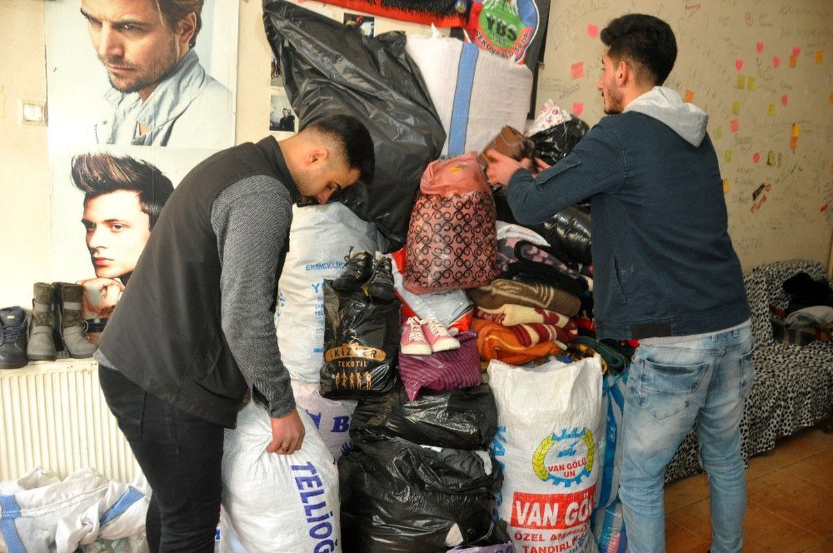 Yüksekovalı gençlerden Elazığ için seferberlik