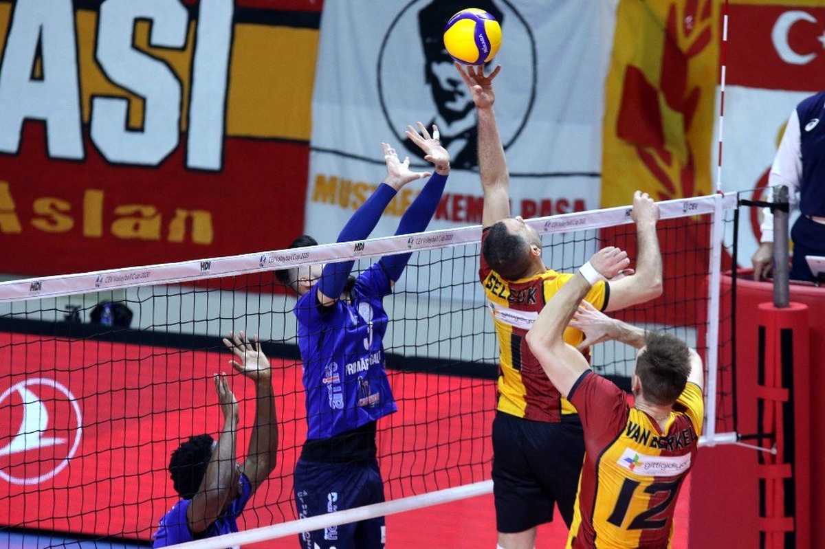 2020 Erkekler CEV Kupası: Galatasaray HDI Sigorta: 3 - C.S.M. Arcada Galati: 0