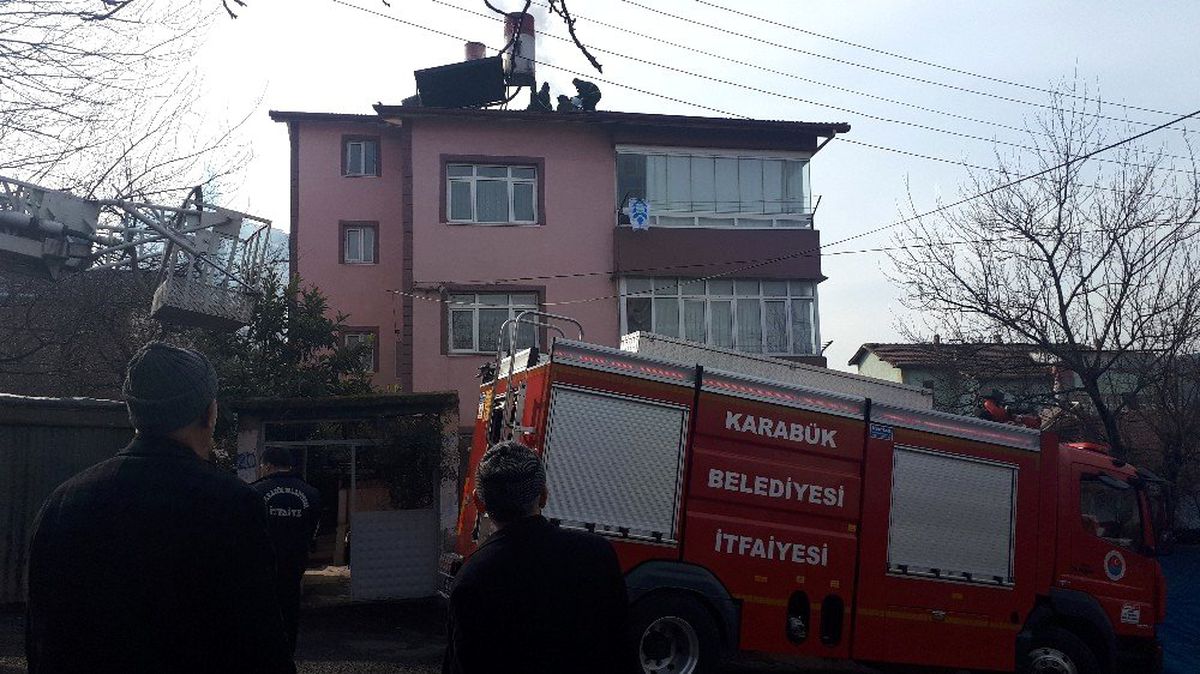 Baca yangını panik oluşturdu