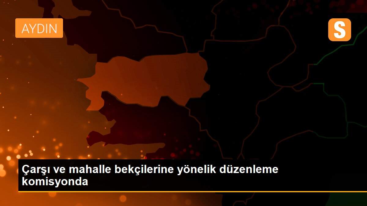 Çarşı ve mahalle bekçilerine yönelik düzenleme komisyonda
