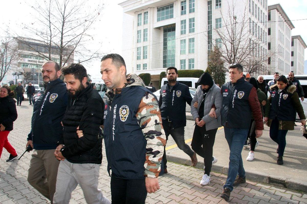 Denizli\'de suç örgütüne operasyon: 2\'si kadın 7 kişi tutuklandı