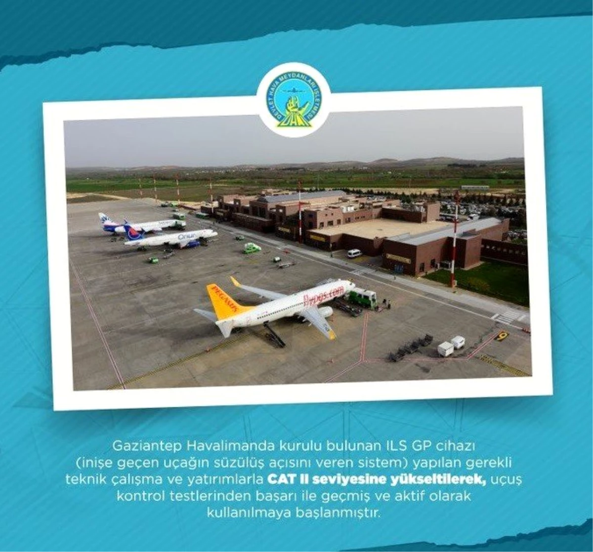 Gaziantep\'te sis nedeniyle uçak seferleri iptal edilmeyecek