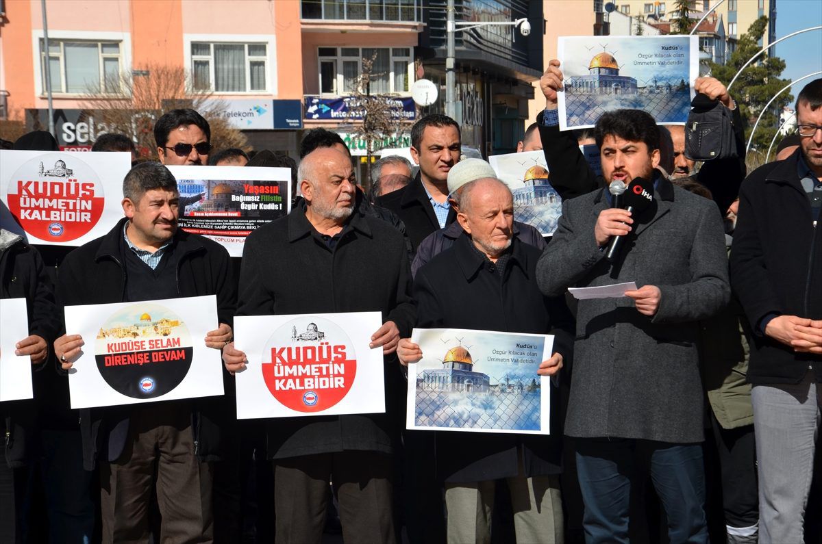 Karaman\'da ABD\'nin sözde Ortadoğu Barış Planı protesto edildi
