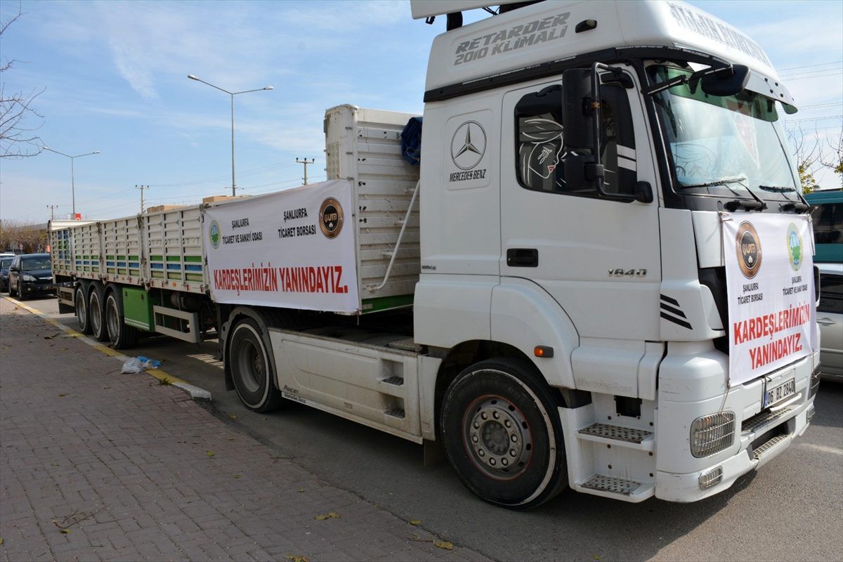 Şanlıurfa\'dan, Elazığ ve Malatya\'daki depremzedelere yardım