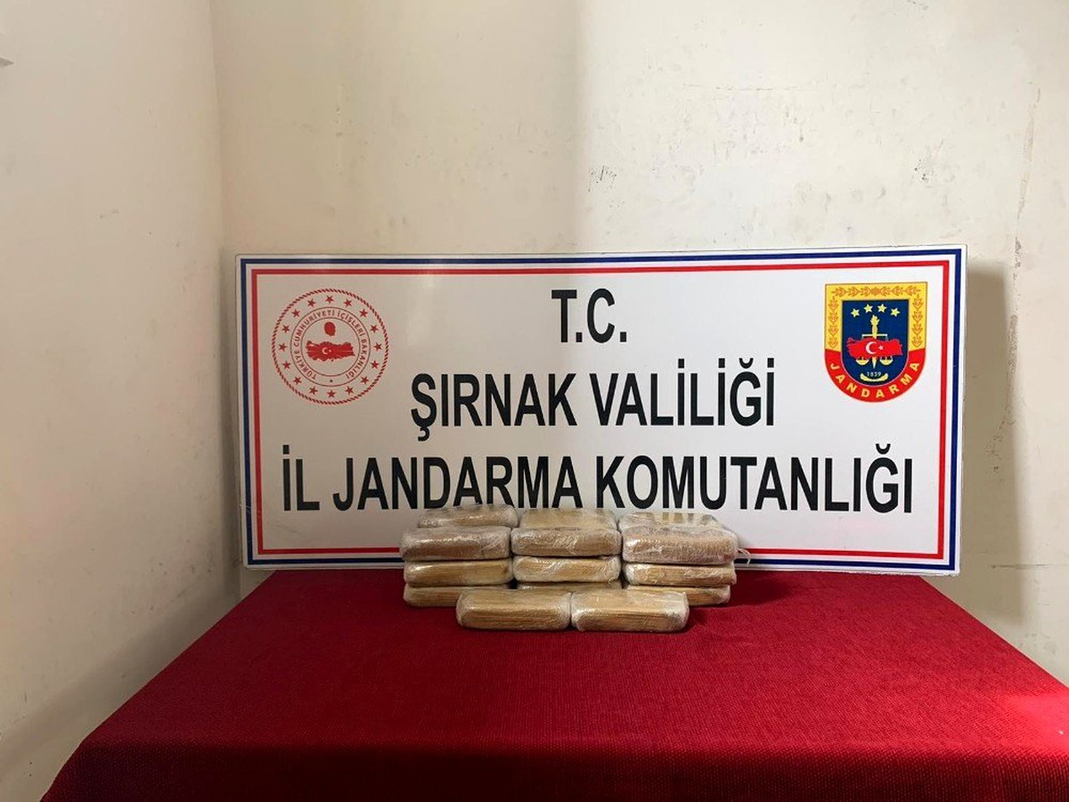 Şırnak\'ta 10 kilogram eroin ele geçirildi