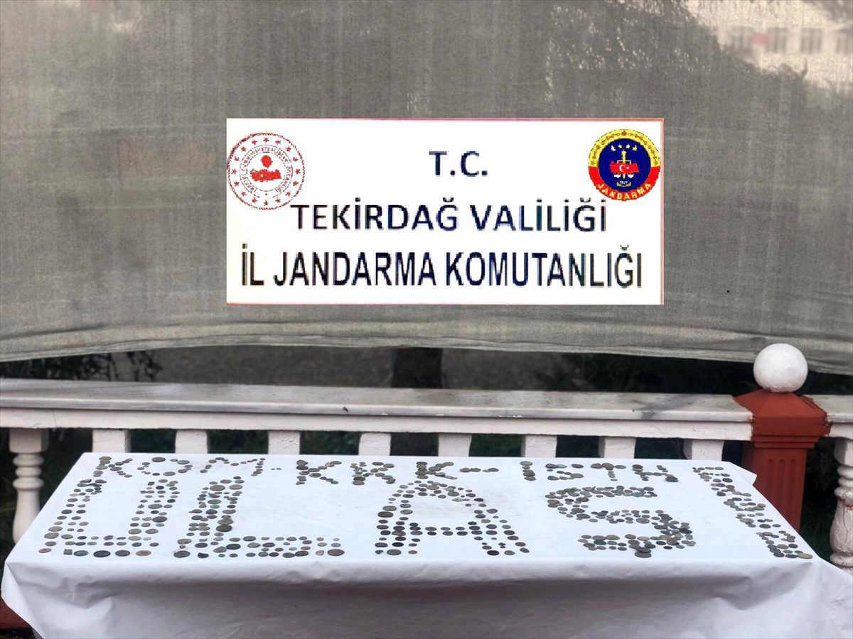Tekirdağ\'da 800 gümüş ve bakır sikke ele geçirildi