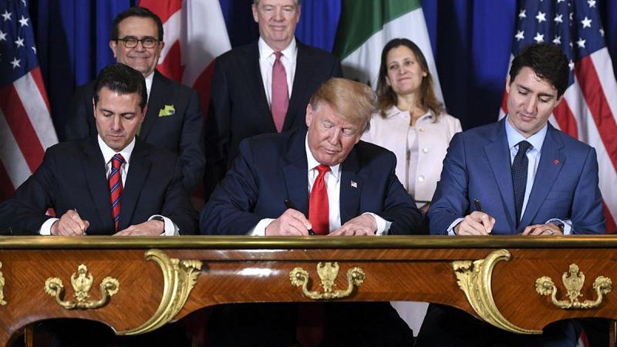 Trump ABD-Meksika-Kanada Ticaret Anlaşması\'nı (USMCA) imzaladı