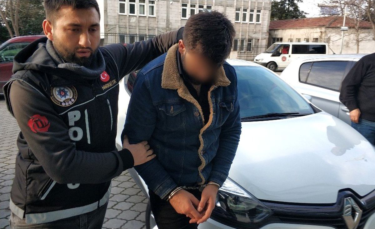 Uyuşturucuyla yakalanan şahıs adliyeye sevk edildi