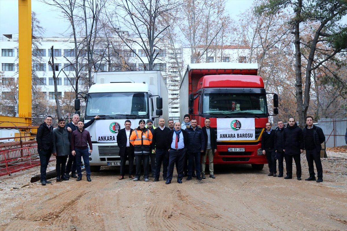 Ankara Barosundan depremzedelere yardım