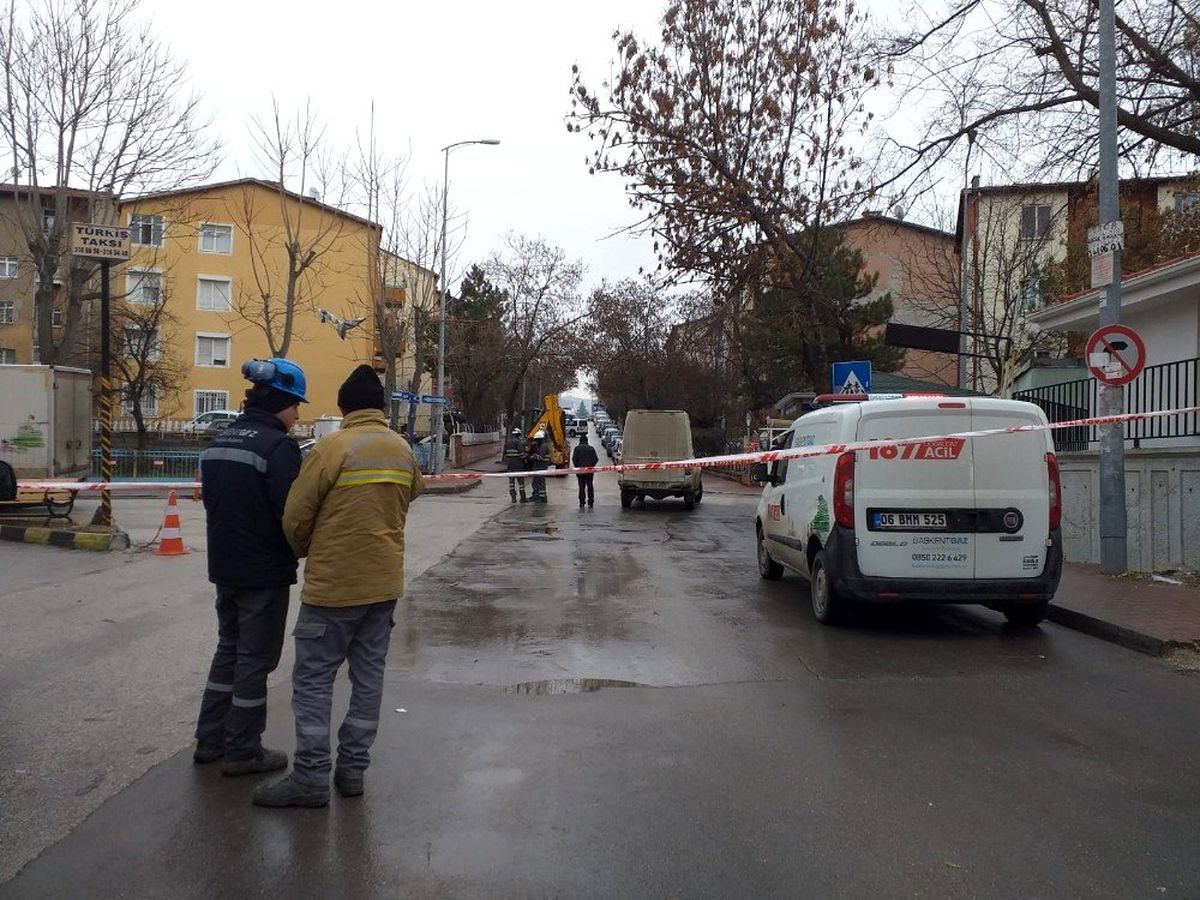 Başkent\'te doğalgaz sızıntısı korkuttu