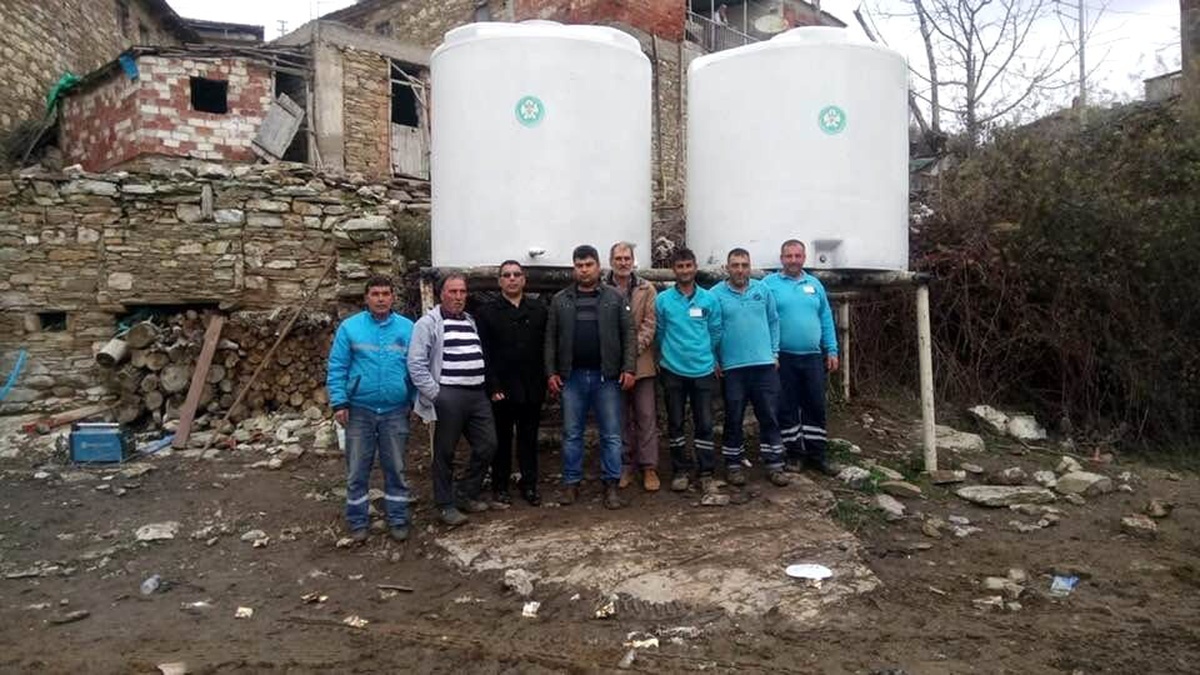 Büyükşehirden çiftçilere su deposu desteği