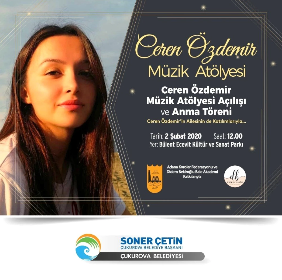 Ceren Özdemir Çukurova\'da anılacak