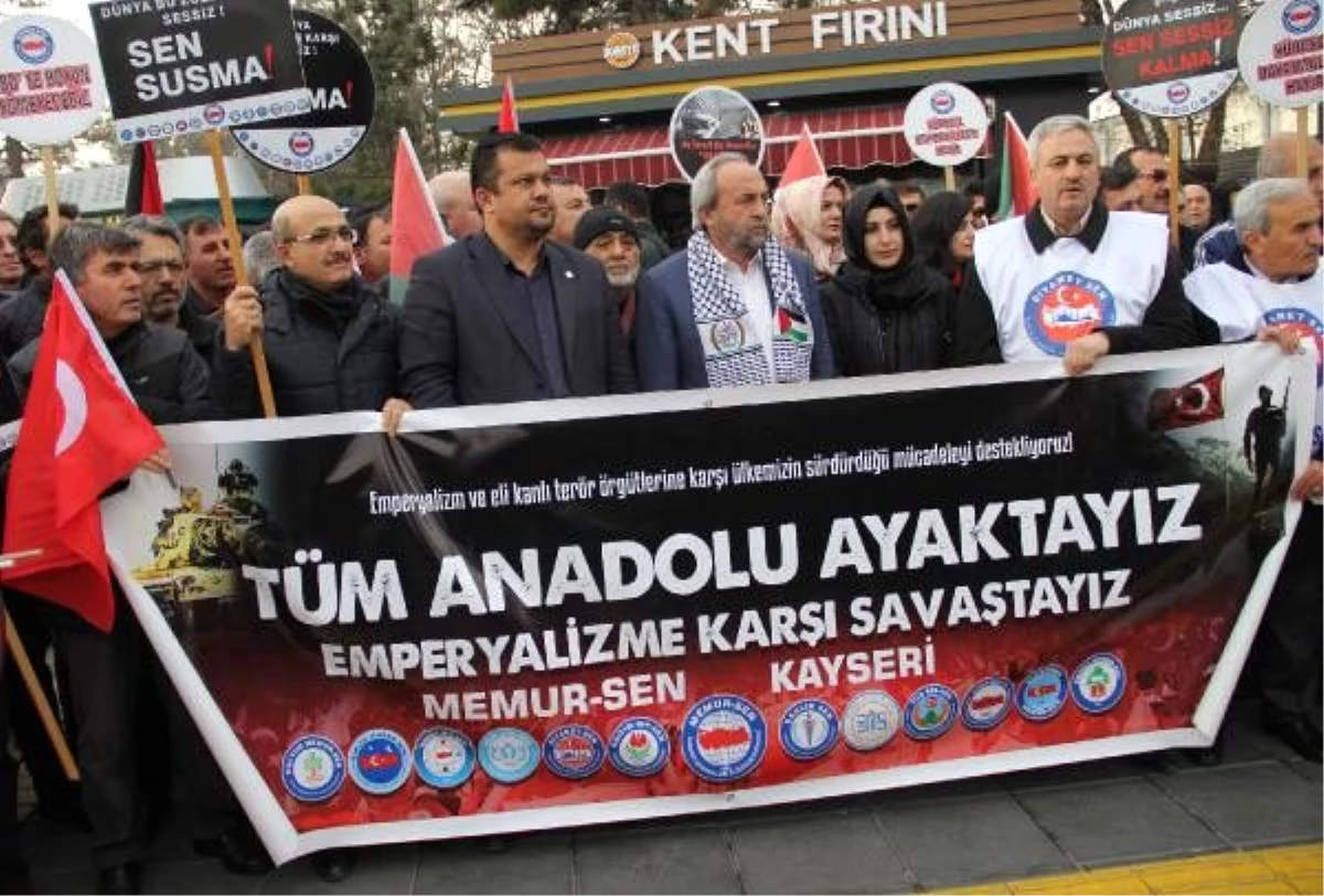 Kayseri\'de Trump\'ın sözde Orta Doğu Barış Planı protesto edildi