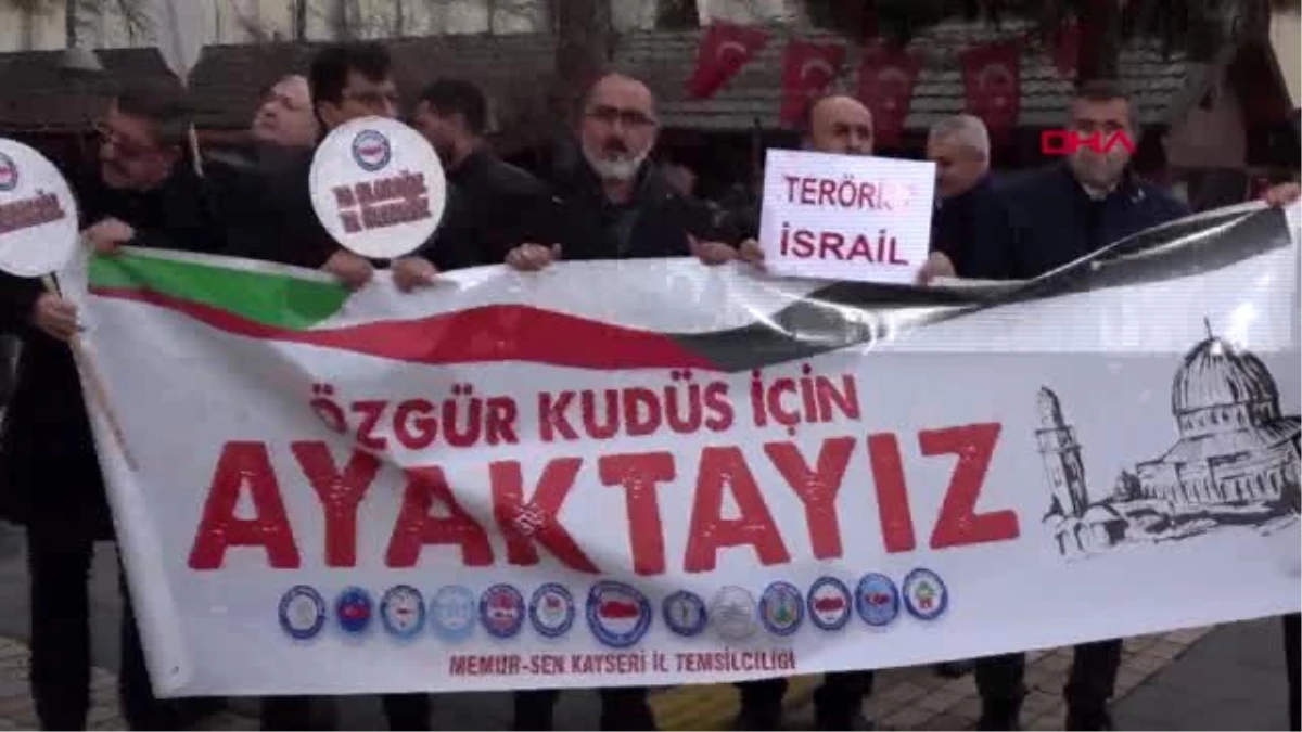 Kayseri\'de trump\'ın sözde orta doğu barış planı protesto edildi