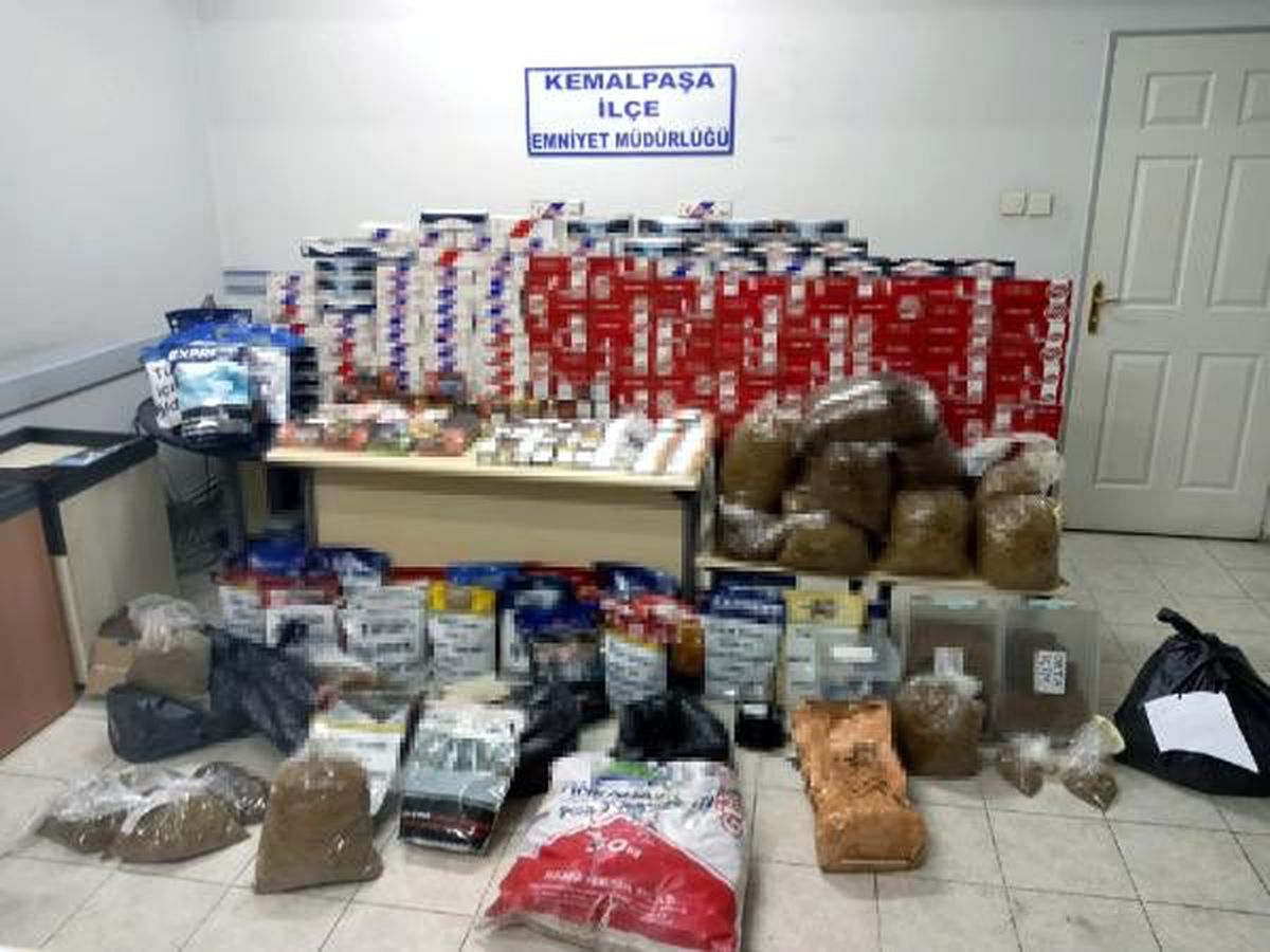 Kemalpaşa\'da kaçak tütün operasyonu