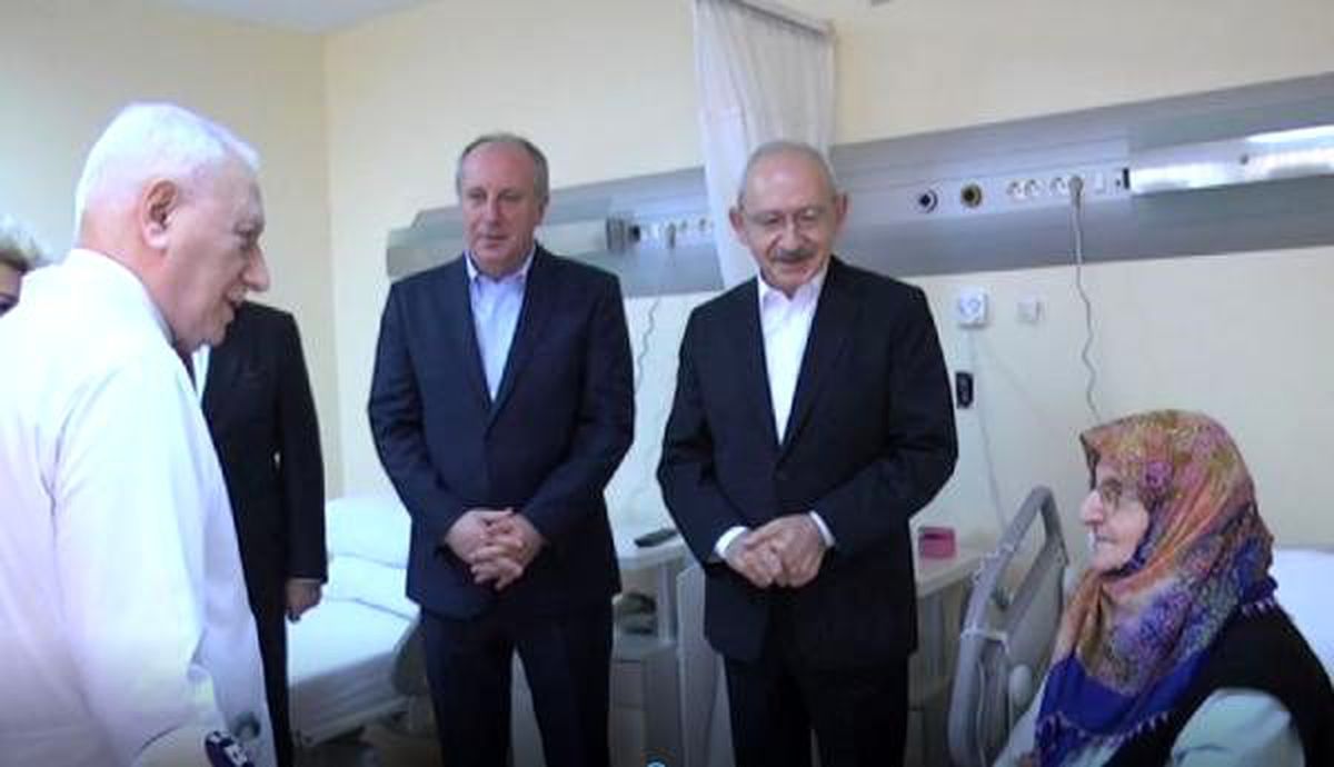 Kılıçdaroğlu, Muharrem İnce\'nin annesini hastanede ziyaret etti
