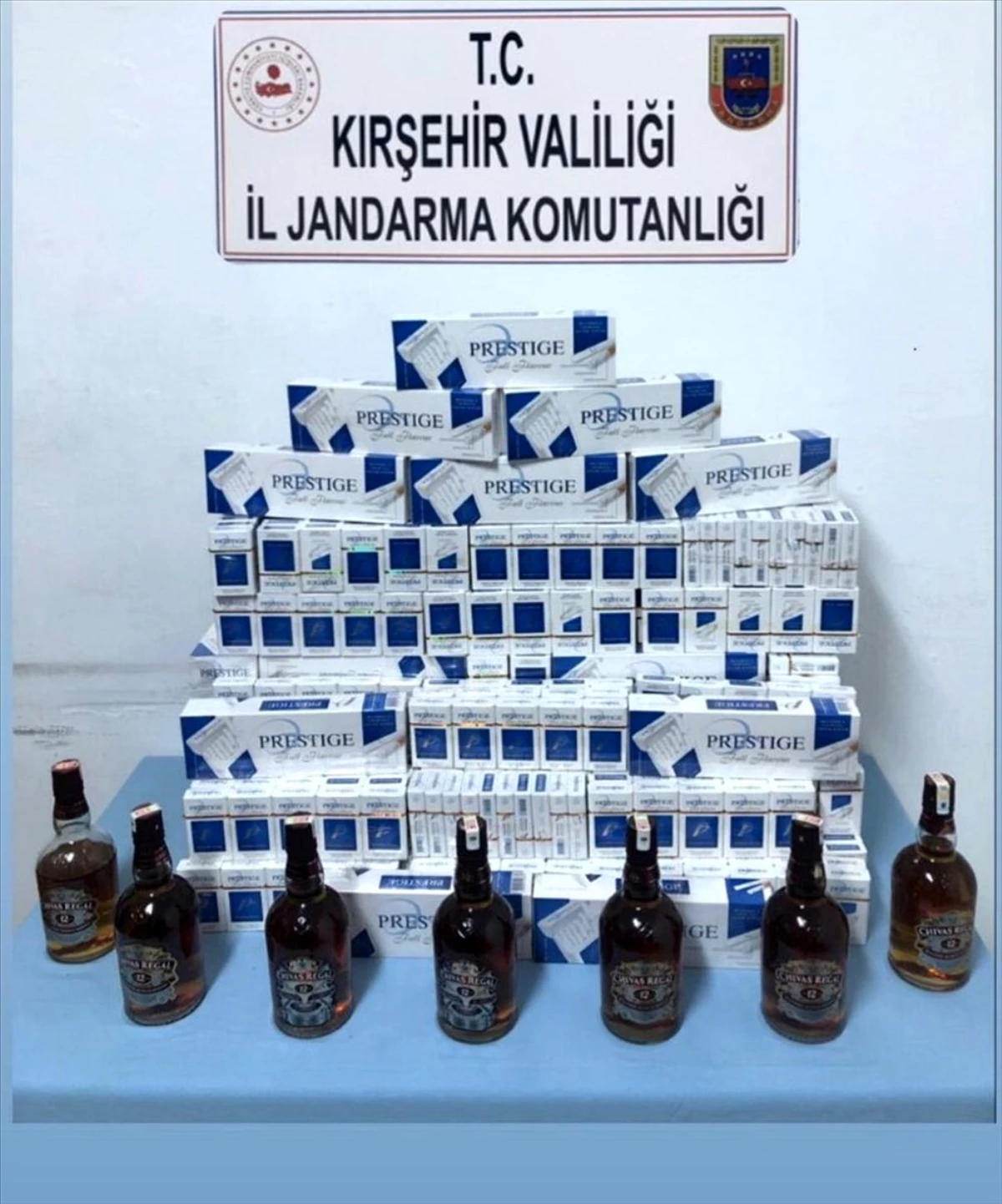 Kırşehir\'de kaçak içki ve sigara operasyonu