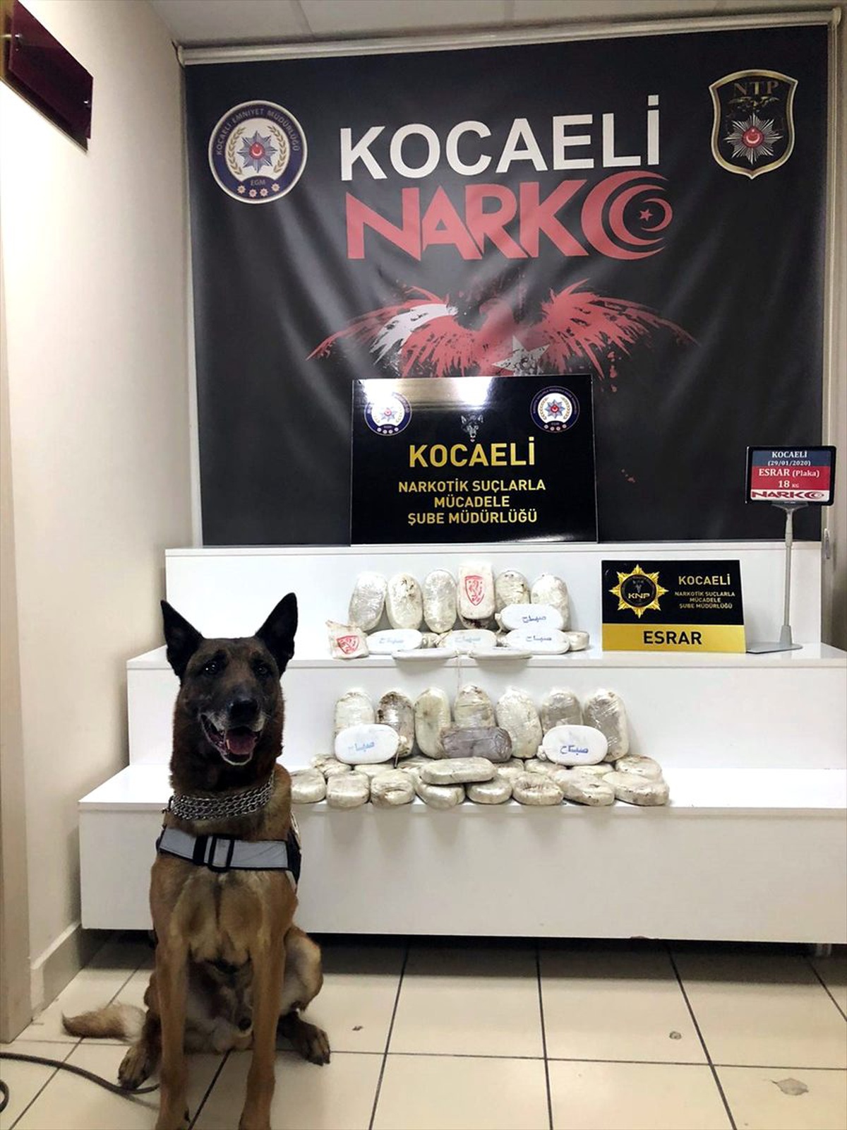 Kocaeli\'de otomobilin akaryakıt deposundan 18 kilogram esrar çıktı