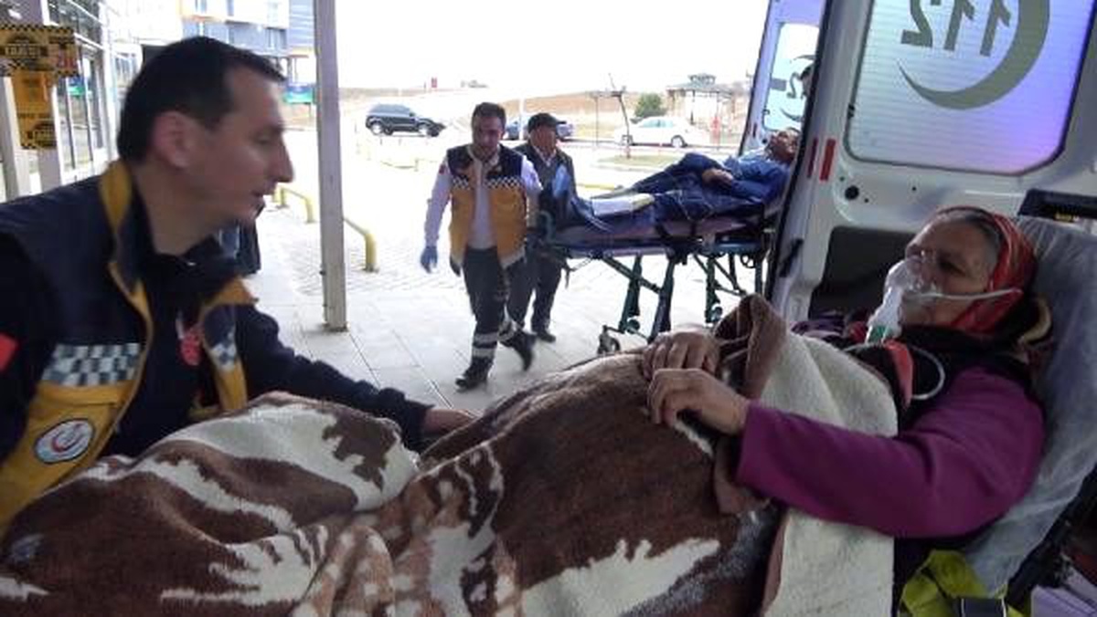 Sobadan sızan gazdan zehirlenen 5 kişi, hastanelik oldu